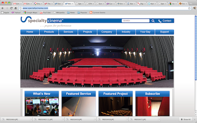 Specialty Cinema New Website